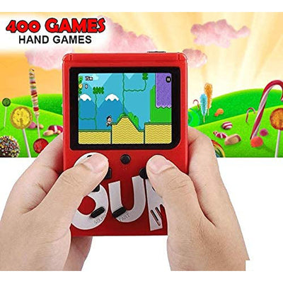 Sup Hand Held Portable Video Game  for Kids with Mario, Super Mario, Dr Mario, Contra, Turtles 400 Games | Video Game for Boys