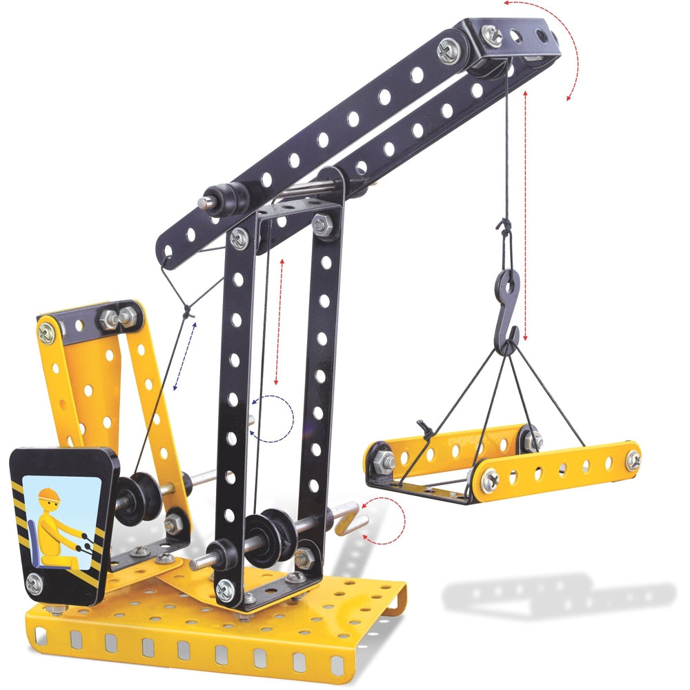 Mec O Tec Just Crane Building & Construction Play Set - 110 Pieces (6-10 Years)