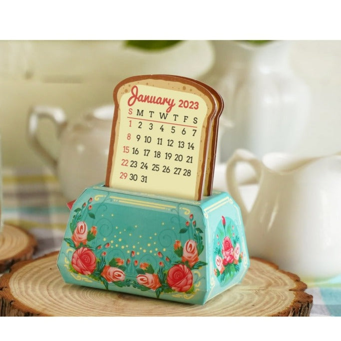 Mini Toaster Desk Calendar 2023 - DIY Paper Craft Kit