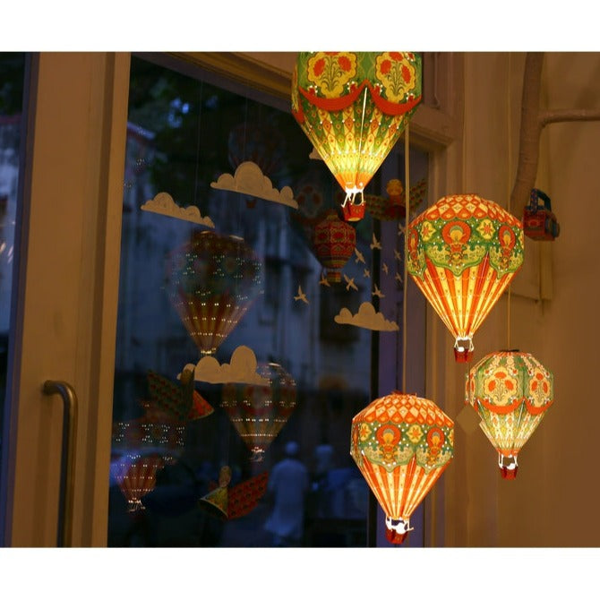 DIY Paper Lamp Shade | Small Blue Hot Air Balloon (6-9 Years)