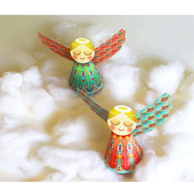 Set of 6 Paper Angels DIY Paper Craft