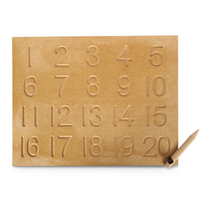 Wooden Educational Numbers Tracing Board For Kids With Pencil For Handwriting Practice