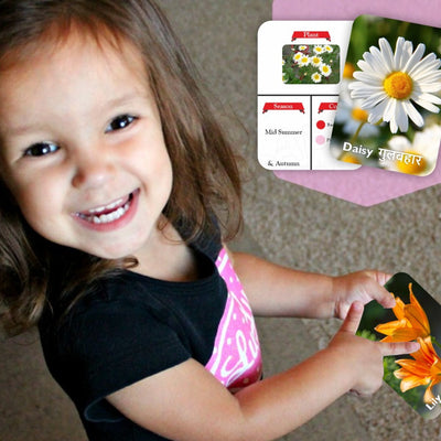 Flowers Double Sided Flash Cards