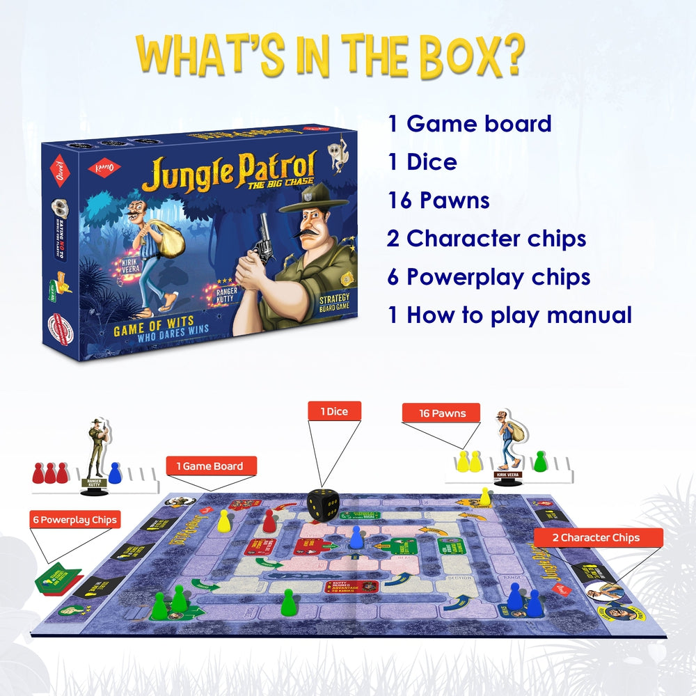 Jungle Patrol Strategy Board Game
