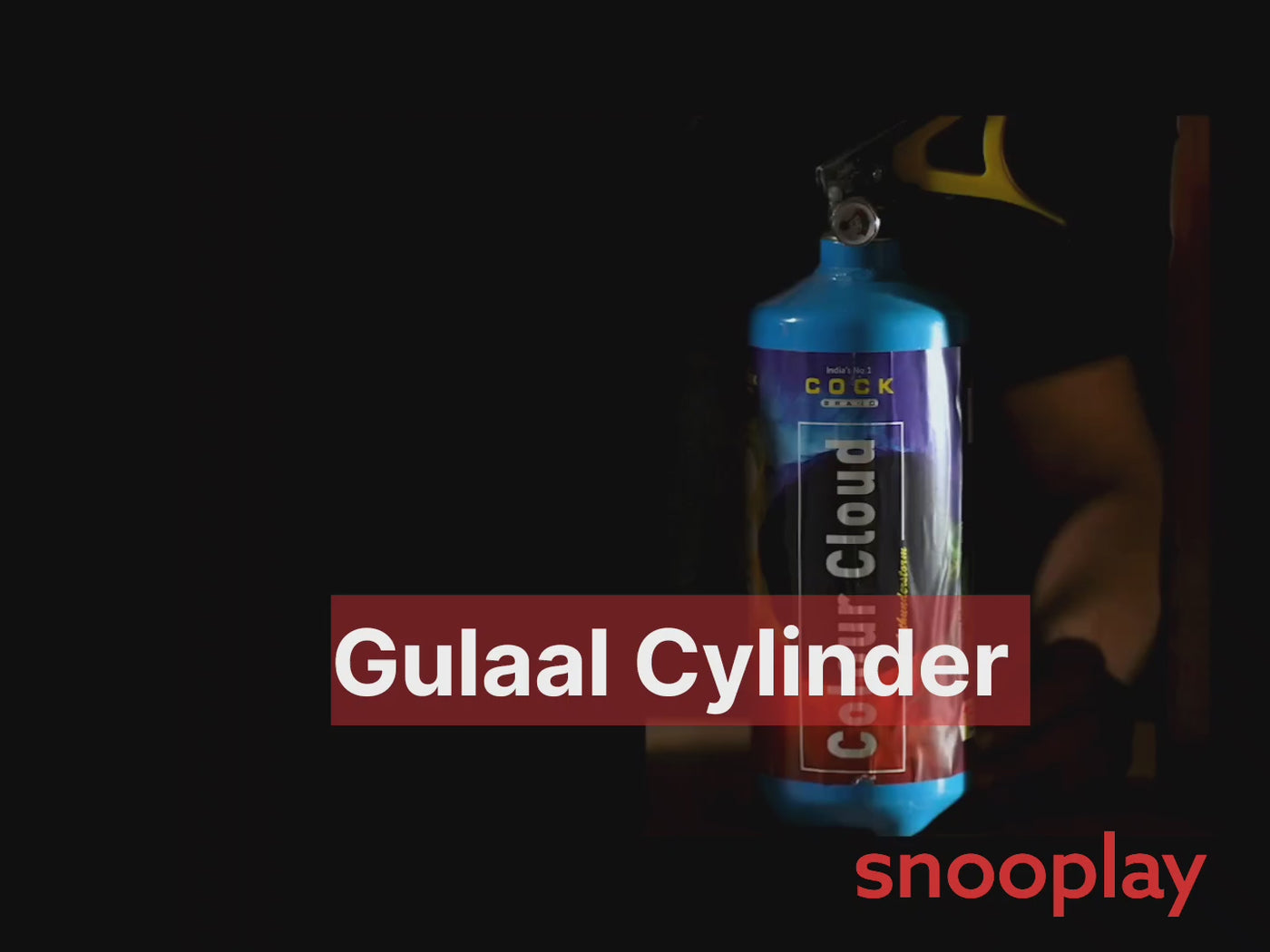 Holi Gulaal 4Kg Cylinder  (Set of 2)  - Assorted Colours