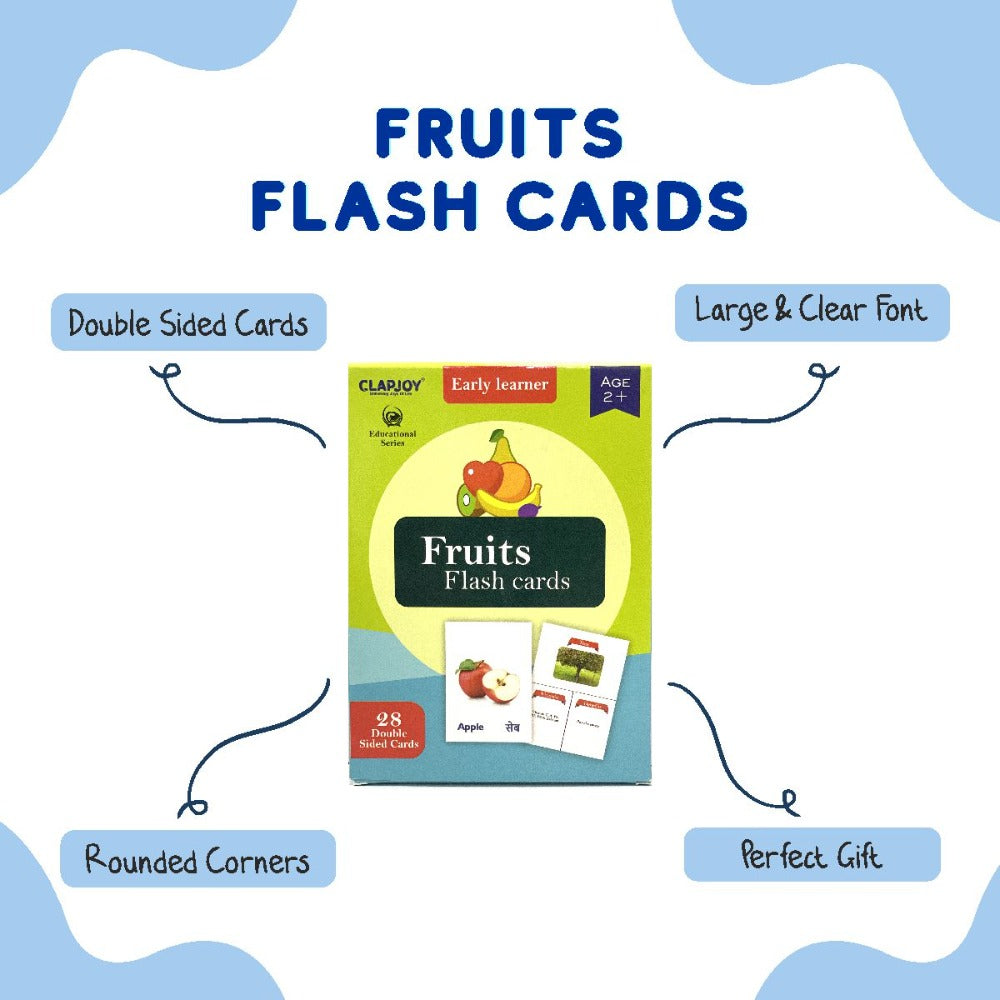 Fruits Double Sided Flash Cards