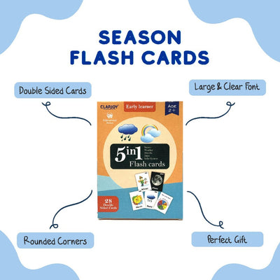 Seasons Double Sided Flash Cards