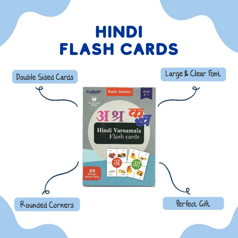 Hindi Varnamala Double Sided Flash Cards
