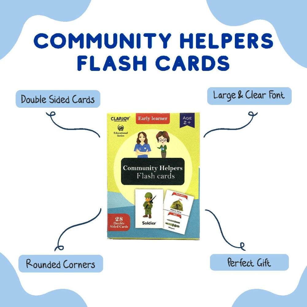 Community Helpers Double Sided Flash Cards