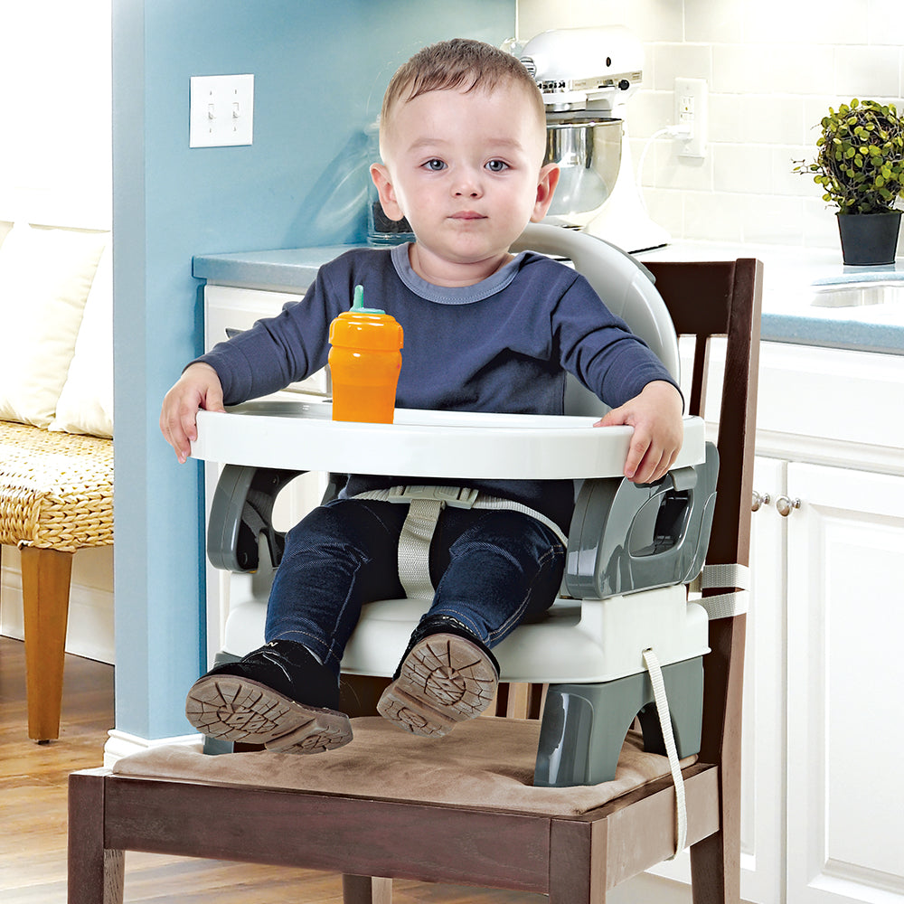 Folding Booster Seat - Grey