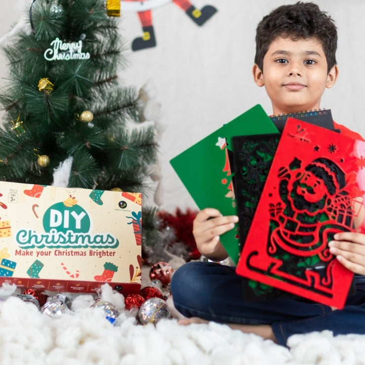 DIY Christmas Combo Kit (Diy Christmas Tree , Diy Christmas Decor , Diy Christmas Stencil and scratch paper )