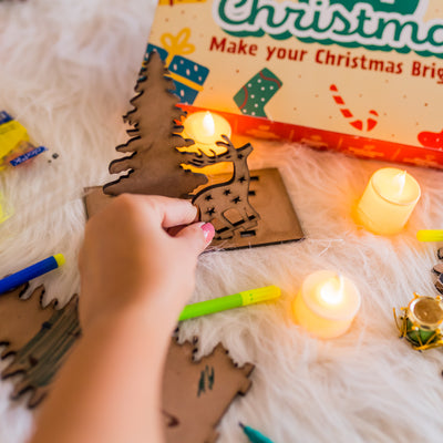 DIY Christmas Combo Kit (Diy Christmas Tree , Diy Christmas Decor , Diy Christmas Stencil and scratch paper )