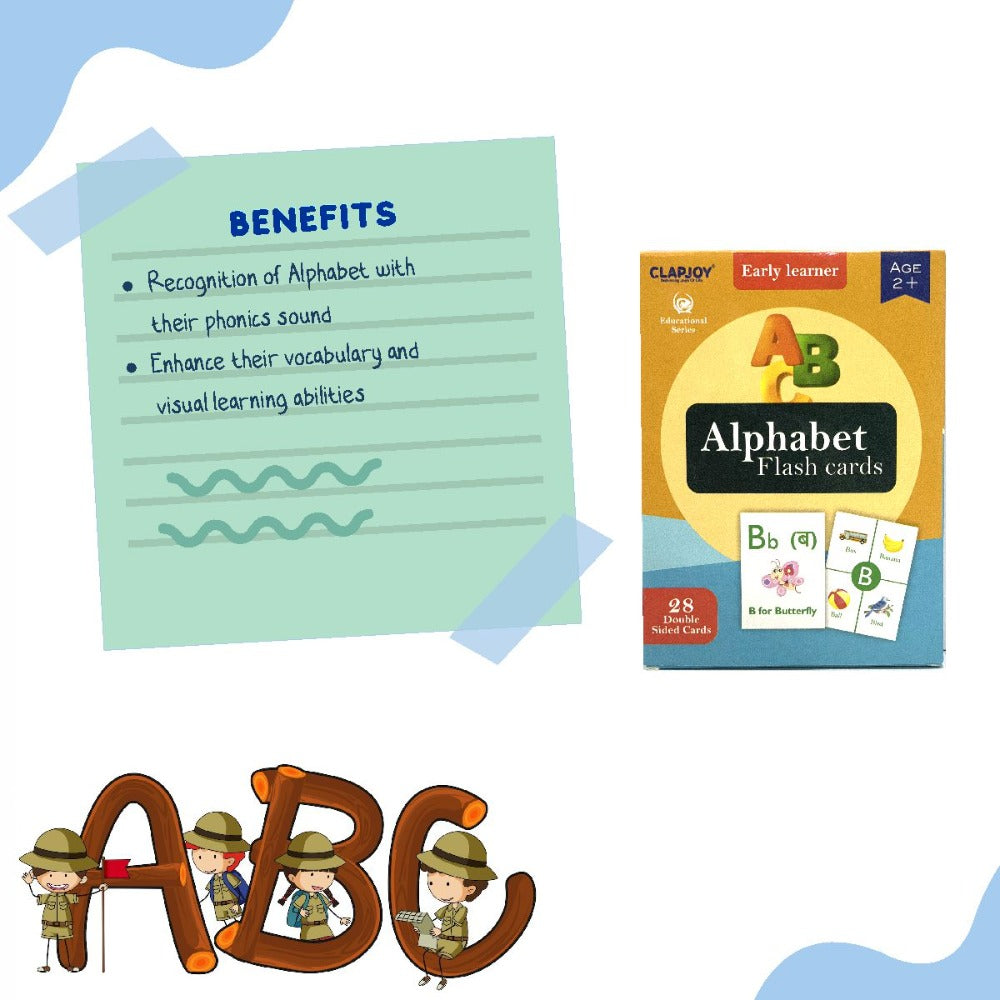 Alphabets  Double Sided Flash Cards