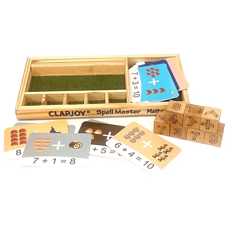 Math Master for Kids Learning Game with Flash Cards, Montessori Learning Educational Toy