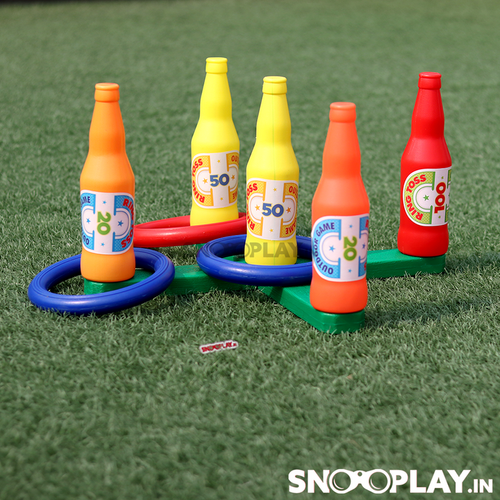 Ratna's Classic Bottle Ring Toss - Aim, Throw & Score (5-10 Years)