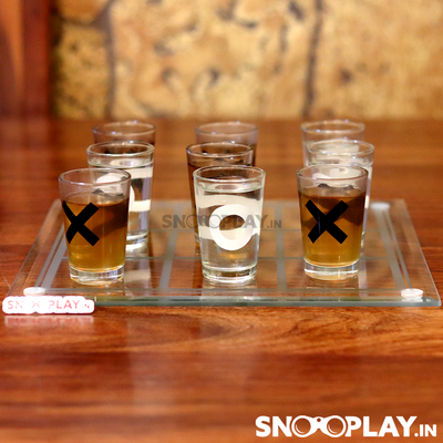 Tic Tac Toe Drinking Game (Glass)