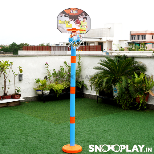 Basketball Set & Dart Game with Adjustable Height (3-10 Years)