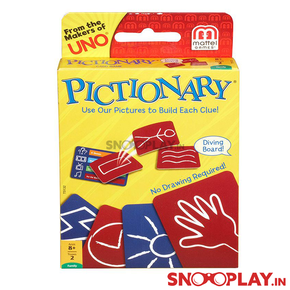 Original Pictionary Card Game - Travel Edition (8 Years till Grown Ups)