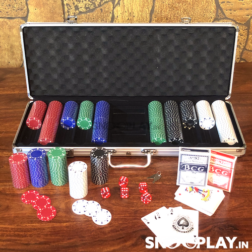 500 Pieces Poker Set with Briefcase (Grown Ups)