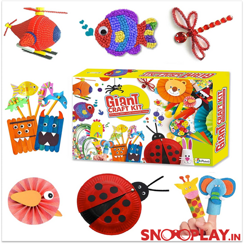 Petals Giant Craft Kit - 500+ Craft Essentials (5-10 Years)