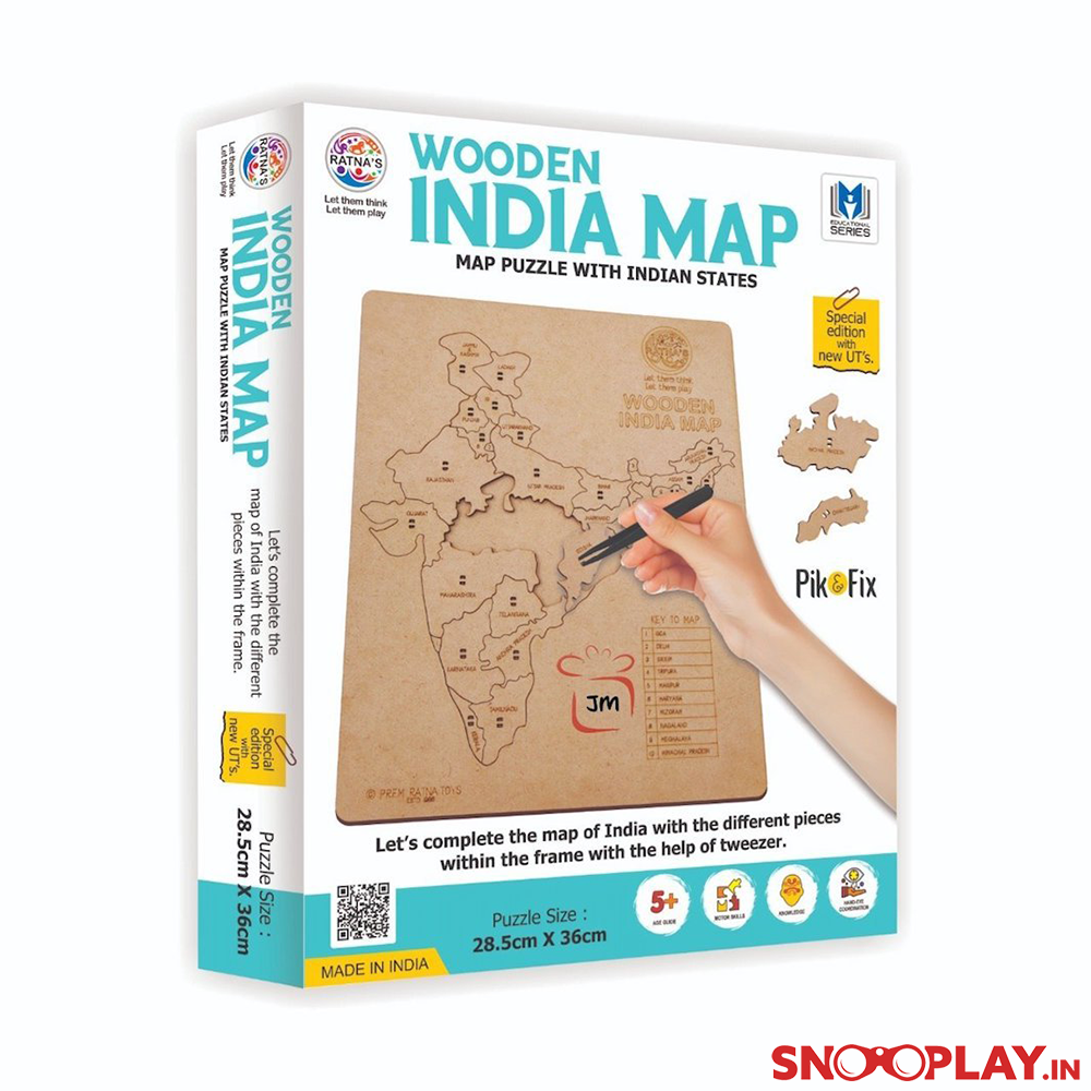 Wooden India Map Puzzle - 31 Pieces