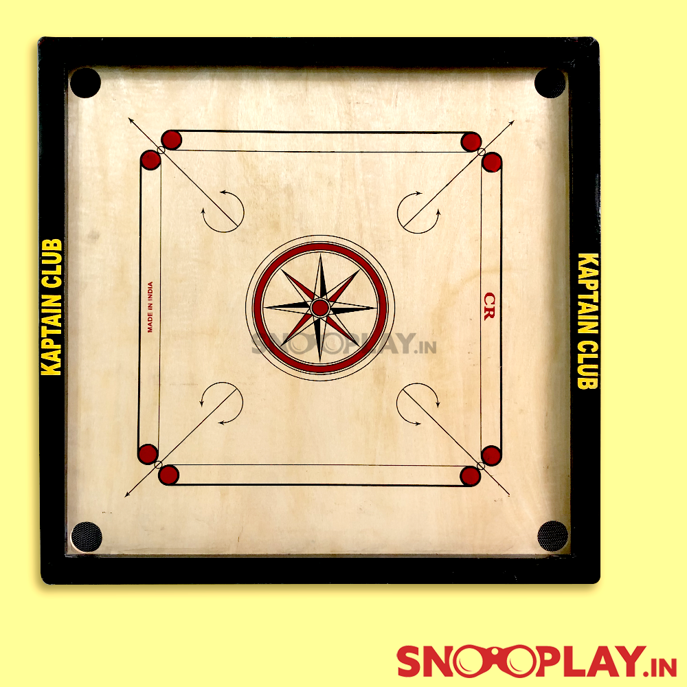 Wooden Carrom Board (with Coins & 2 Strikers) - Large (32 x 32 Inches) | COD Not Available