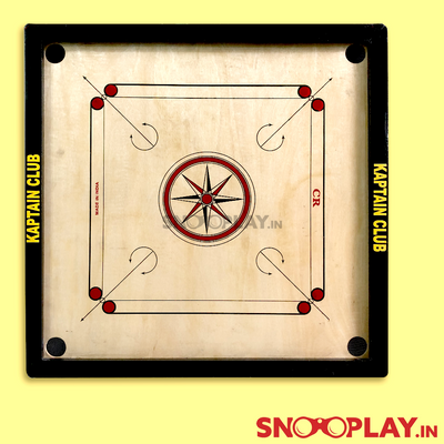 Wooden Carrom Board (with Coins & 2 Strikers) - Large (32 x 32 Inches) | COD Not Available