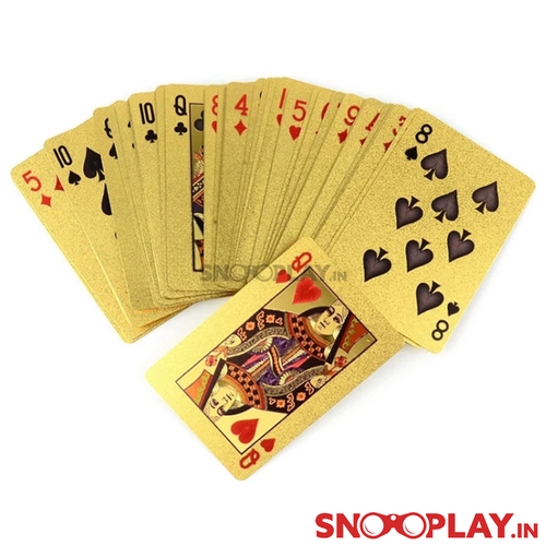 Gold Plated Luxury Playing Cards (Grown Ups) | Assorted Colours