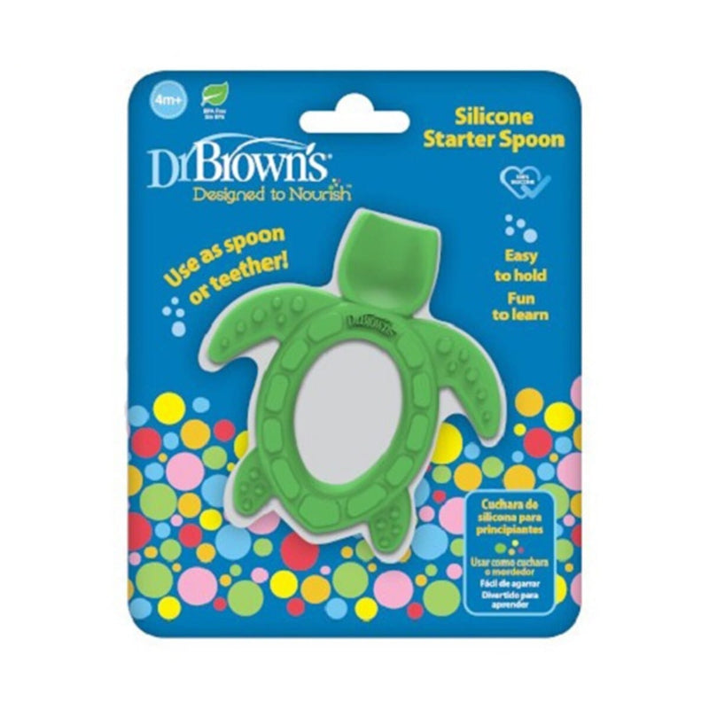 Playtime Teether & Rattle Silicone Starter Spoon 1-Pack `