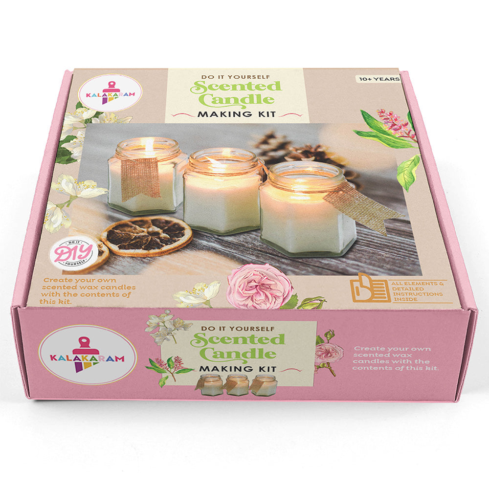 Scented Jar Candle Making with Complete Supplies, Candle Making Kit, Hobby Kit