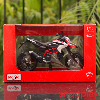 100% Original and Licensed Ducati Hypermotard SP Diecast Bike Scale Model (1:12 Scale)