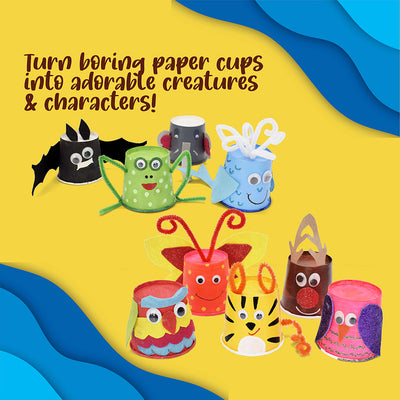 Paper Cup Craft Kit, DIY Funny Activity for Kids, Creative Craft Kit for Kids