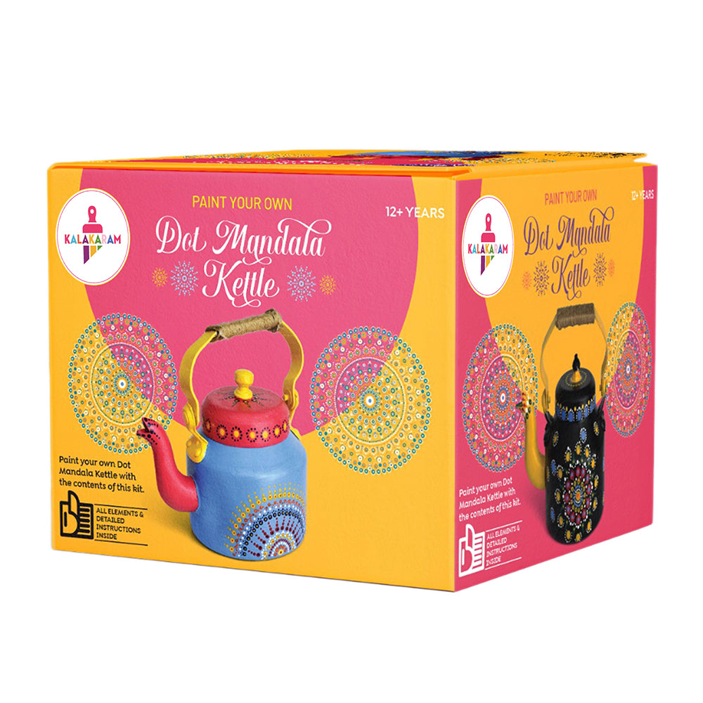 DIY Painting Kettle Kit - Dot Mandala Art