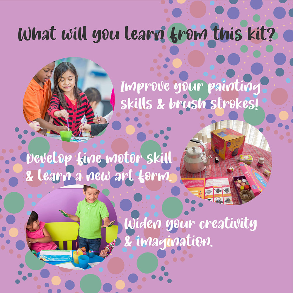 Dot Mandala Art Kettle Kit, DIY Painting Kits for Kids and Adults