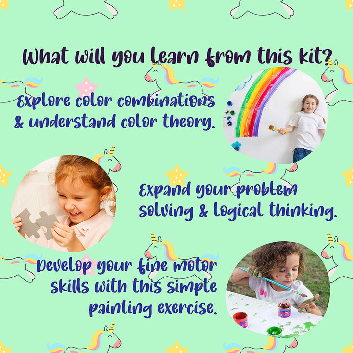 DIY Unicorn Puzzle & Painting Kit for Kids