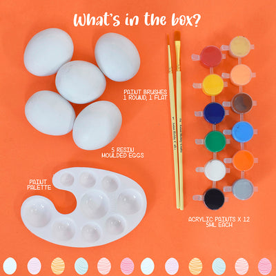 Egg Painting Kit, Fun Painting Kit for Kids, DIY Painting Kit for Kids