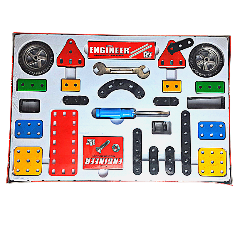 Little Engineer Mechanical Kit for Juniors |  16 Models & 86+ Pieces