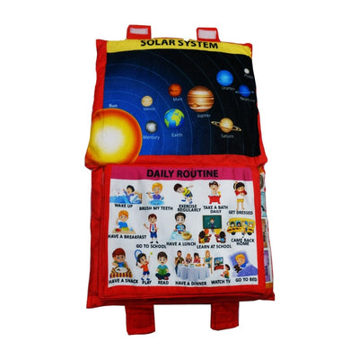 Interactive Learning Educational Cushion Book in English Language & Vocabulary Development Velvet Pillow Book