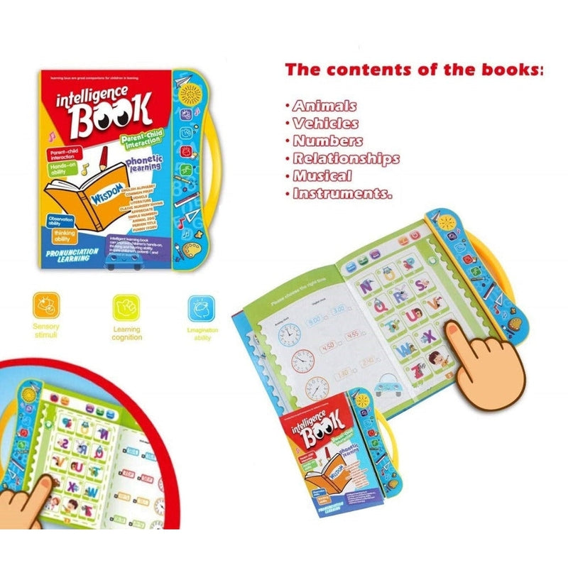 Electronic Learning Sound Musical Activity Reading Study Book Early Phonetic Device for Children