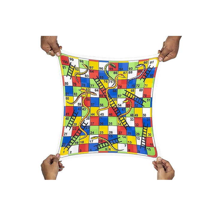 Foldable 2 in 1 Snakes & Ladders and Ludo Play Mat (4 Years till Grown Ups)