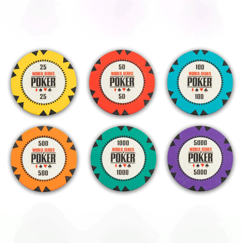 WSOP Series Poker Chips Set (300 & 500 Pieces)