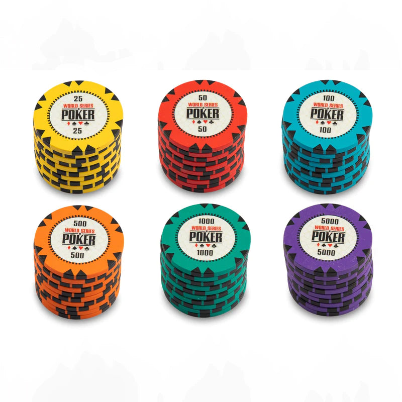 WSOP Series Poker Chips Set (300 & 500 Pieces)