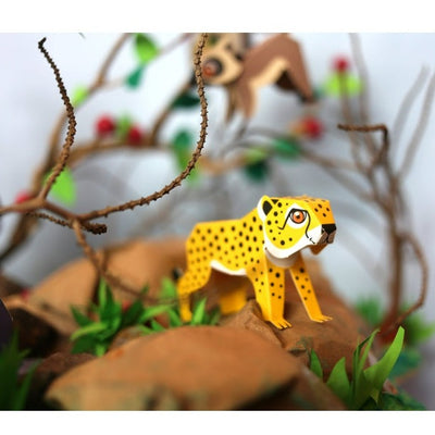 Box Set of 12 DIY Mini Endangered Animals Paper Craft Kits