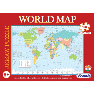 World Map Early Learning Puzzle