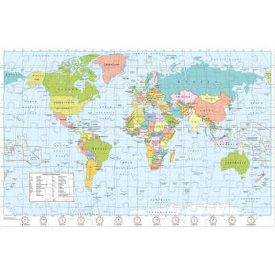 World Map Early Learning Puzzle