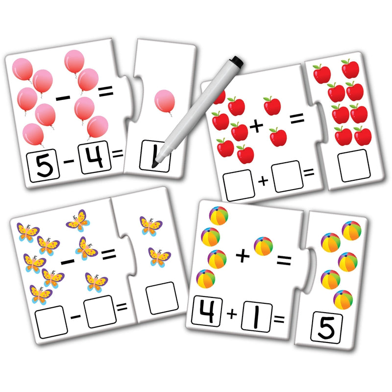 First Sums Play/ Write/ Wipe Early Learning Puzzle Activity