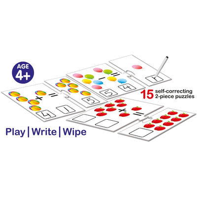 First Sums Play/ Write/ Wipe Early Learning Puzzle Activity