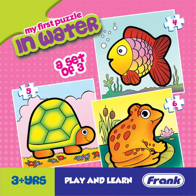 In Water - A Set of 3 First Puzzles - 4, 5 & 6 Pieces