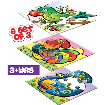 With Wings - A Set of 3 First Puzzles - 4, 5 & 6 Pieces
