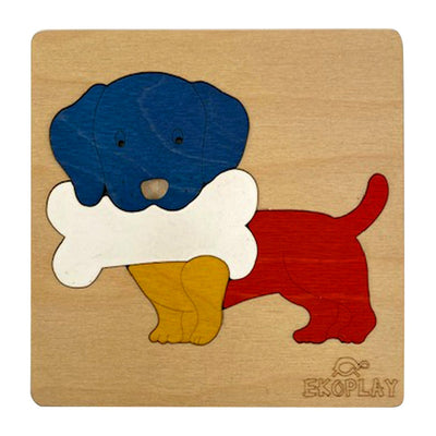 Dog with a Bone - Wooden Puzzle